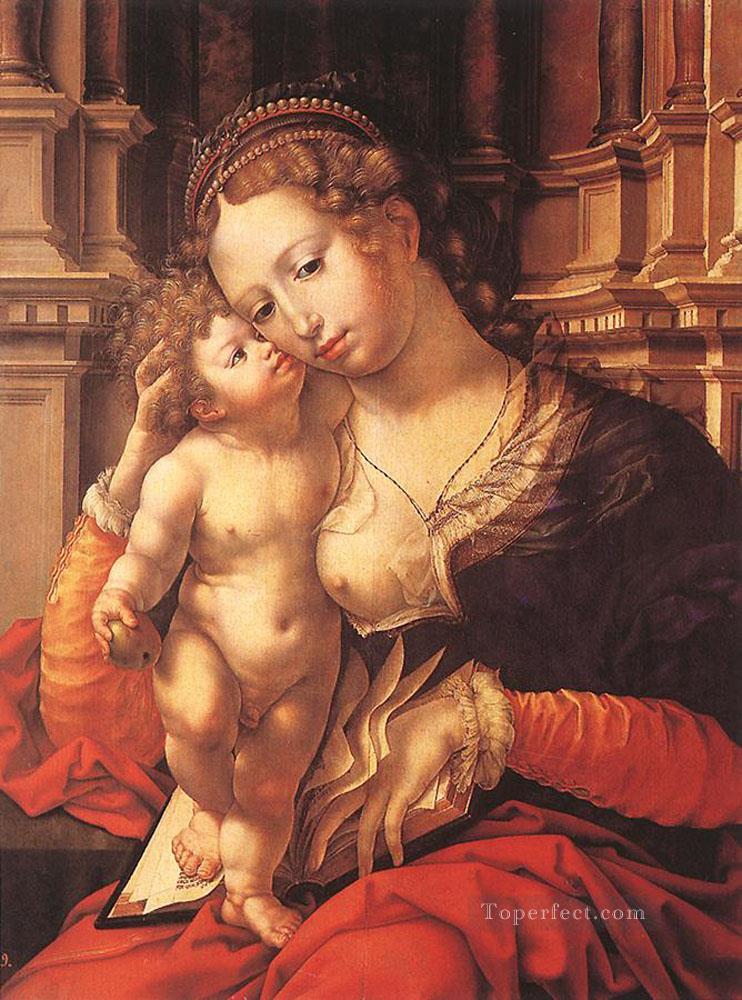 Virgin and Child Jan Mabuse Oil Paintings